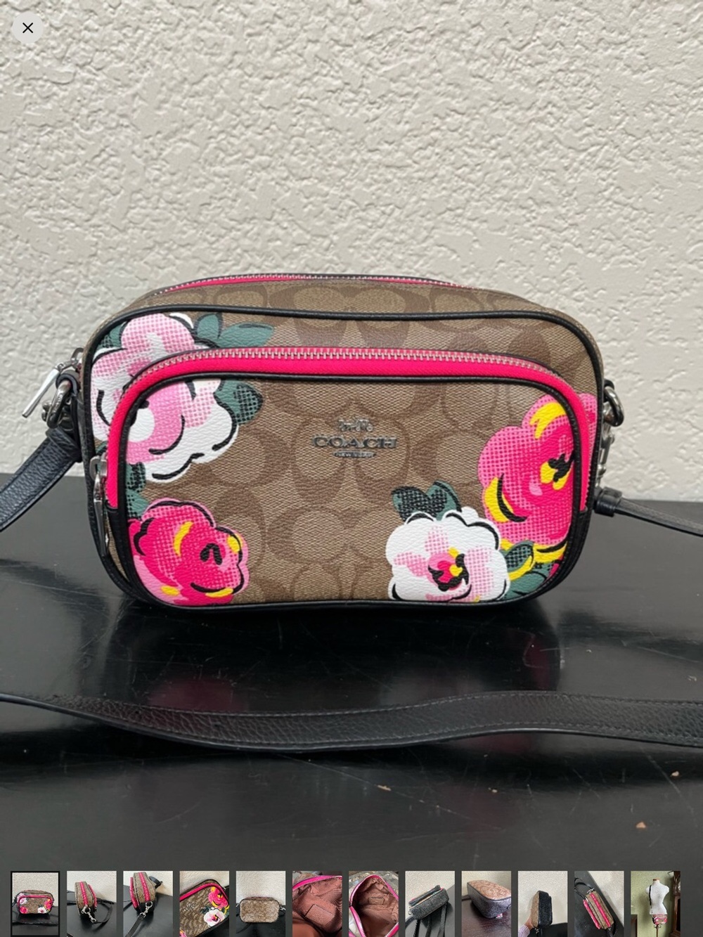 Coach Jes Court Jumbo Floral Crossbody Limited Edition